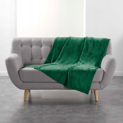 Mbulese shtrati FLANOU, flanel 100% poliester, 125x150 cm, jeshile