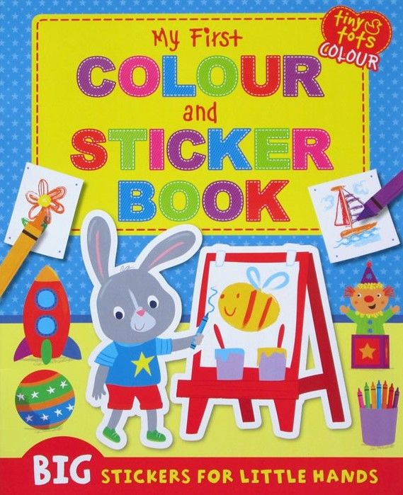 My First Colour And Sticker Book