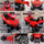 Motor lodër ride on J5 Quad, me drita, me borí, i kuq