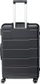 Куфер за патување Martes Hard Suitcase Shumen 101, ABS, тркала 360°, црн