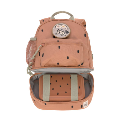 Çantë shpine për fëmijë Lässig Mini Backpack Happy Prints, xhep i izoluar, rezistente ndaj ujit, ngjyrë karameli