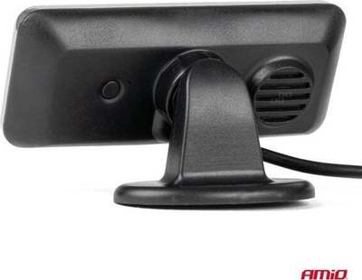 Sistem parkimi AMiO 03188, 4 sensorë, ekran LED, 12V, i zi