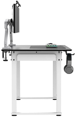 Tryezë elektrike e rregullueshme Ultradesk UDESK UP WTBB, 160×75 cm, lartësi 72–118 cm, me mousepad XXL