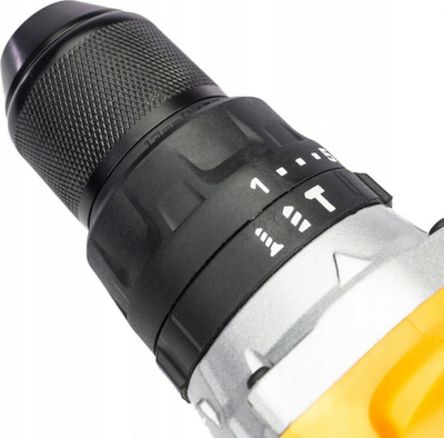 Trapan me bateri JCB Brushless 18V, 2.0Ah Li-ion, 65Nm, zi me të verdhë