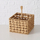 Shportë rregulluese Boltze Home Chariso, 17x17x21cm, letër e thurur, ngjyrë natyrale