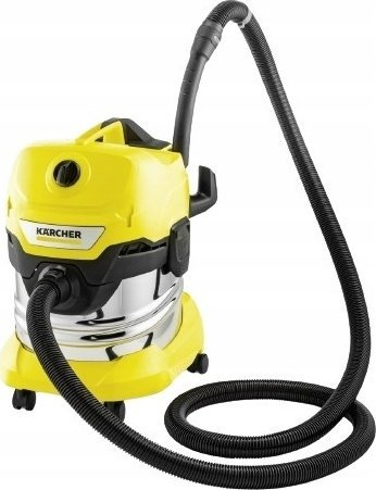 Fshesë me vakum Karcher WD4 S 1628-253.0, bidon inoksi, grishtë për lagur e thatë, e verdhë