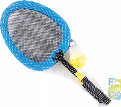 Set raketash badminton për fëmijë, me kokrra dhe top, shumëngjyrësh