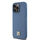 Kapak telefoni DKNY Leather Monogram, MagSafe, për iPhone 15 Pro Max 6.7", blu