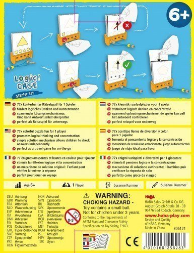 Lojë me logjikë HABA Logic Case Starter Set, 6+ vjeç, edukative, shumëngjyrëshe