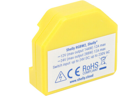 Kontroller i LED-it Shelly RGBW2, WiFi