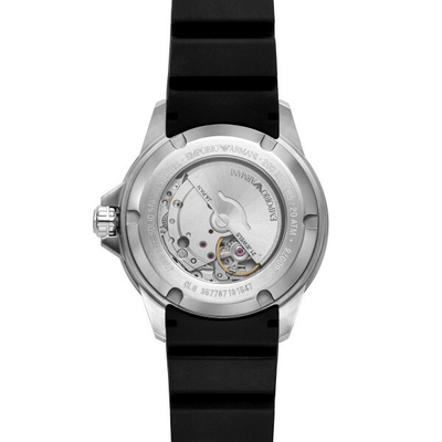 Orë për meshkuj Emporio Armani Diver Automatic AR60078, e zezë