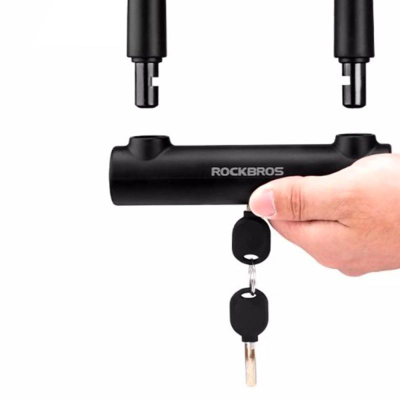 Dry biçiklete Rockbros RKS610, tip U-lock, me çelësa, i zi