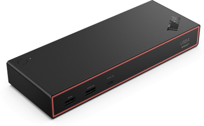 Docking station Lenovo ThinkPad USB4 Smart Dock 5500, 40 Gb/s, deri 4 monitorë 4K, i zi