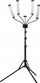 Lampë LED kozmetike MichaelMarinelli M65, 4 koka të lëvizshme, 65W, e zezë