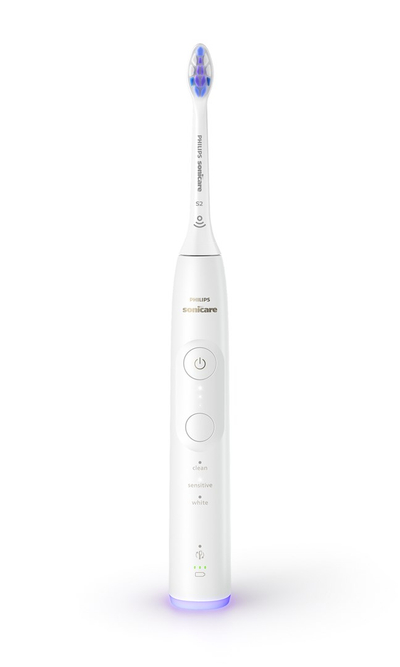 Furçë elektrike dhëmbësh Philips Sonicare 6500 HX7410/02, 3 nivele intensiteti, modalitet Sensitive, e bardhë
