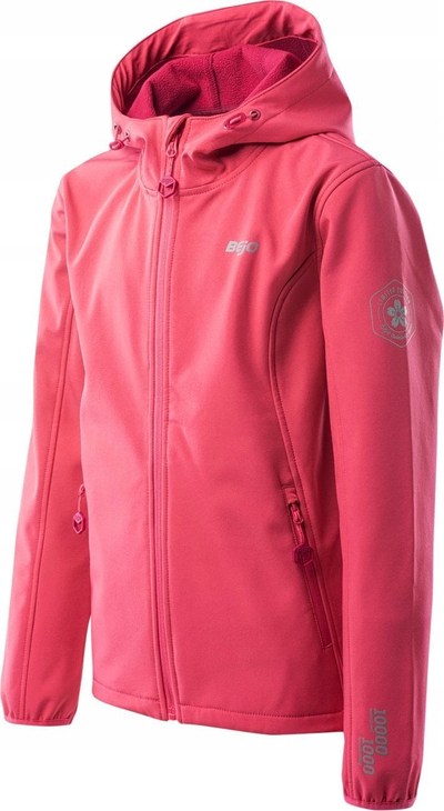Jakne softshell për fëmijë Bejo Juvia Jr, me kapuç, e papërshkueshme nga uji, blu