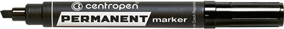Marker permanent Centropen 8576, majë e pjerrët, i zi