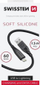 Kabllo karikimi Swissten Soft Silicone USB Lightning, 60W, 1.5m, e zezë