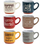 Filxhanë espresso Orion, set 6 copë, qeramikë 110 ml, shumëngjyrëshe