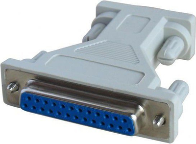 Adapter Logo 68011 DB9 mashkull në DB25 femër, gri