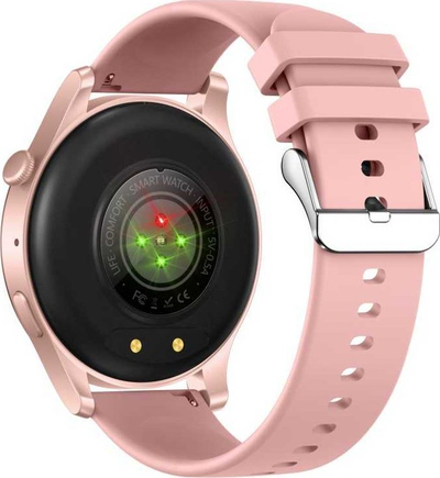 Ora inteligjente BOZLUN B55S, ekran 1.43", Bluetooth 5.0, rozë