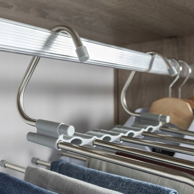 Varëse 5‑në‑1 për pantallona InnovaGoods Havser, çelik inox, e bardhë