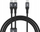 Kабел Dudao L3F 2W1, 2 x USB-C, 100W, 1.2 m, црн