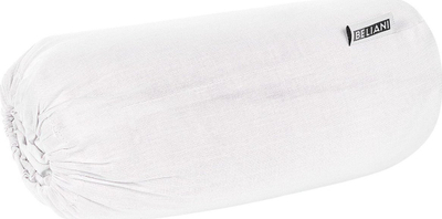 Çarçaf fitted Beliani JANBU, pambuk, 90 x 200 cm, i bardhë