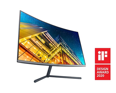 Monitor i lakuar Samsung UR59C U32R590CWP, 32", 4K, gri e errët