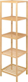 Raft bambuje Berilo Bamboo Shelf BAMY, 32 x 33 x 141 cm, kafe natyrale