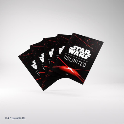 Mbështjellëse letra lojërash Star Wars Unlimited Space Red, set standard, mat, të kuqe