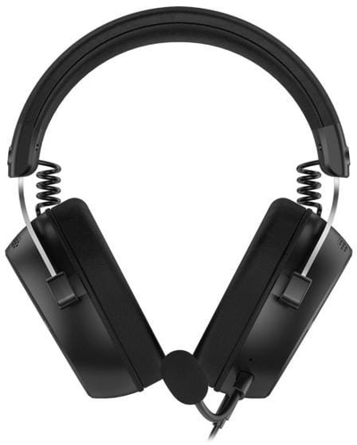Kufje gaming Hator Hypergang 3, me kabllo, Hi Res Audio, mikrofon që çohet e vihet, të zeza