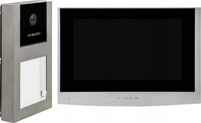 Set videointerfon IP Vidos Z02, ekran 7", WiFi, gri