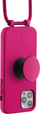 Mbrojtëse telefoni Just Elegance PopGrip për iPhone 12 12 Pro, TPU, me orkide, rozë
