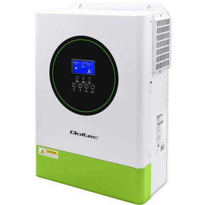 Invertor diellor Off-Grid Qoltec 6.2kVA 6.2kW, MPPT 120A, i bardhë me jeshile