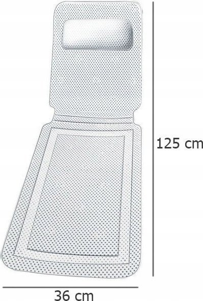 Tapit antirrëshqitës për vaskë Maximex Comfort, 125 x 36 cm, me kupa thithëse, i bardhë
