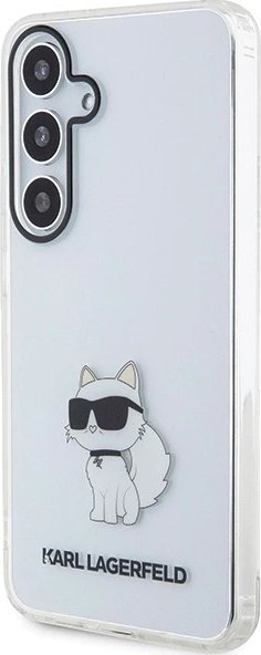 Mbulesë telefoni Karl Lagerfeld KLHCS24MHNCHTCT, Samsung Galaxy S24 Plus, hardcase transparent, dizajn Choupette