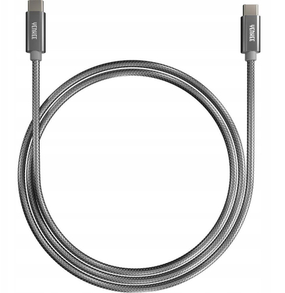 Kabllo USB C YENKEE YCU C102 SR, USB C në USB C, 2m, e zezë