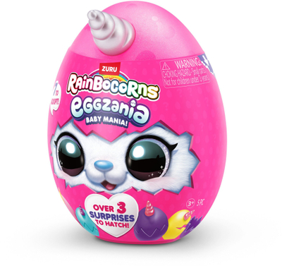 Lodër pelush Zuru Rainbocorns Series 1 Baby Mania Eggzania, mbi 20 surpriza, për fëmijë 3+