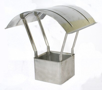 Kapak metalik rezistent ndaj nxehtësisë, llamarinë, 13.5x13.5x10cm, argjent
