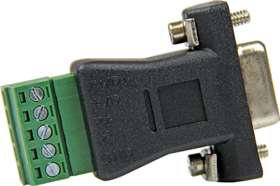 Adapter serial StarTech.com DB9 në terminal block, RS422 RS485, 5 pin, jeshil