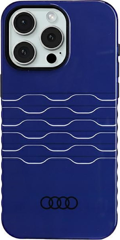 Kapak Audi IML Hard Case MagSafe për iPhone 15 Pro Max 6.7", blu