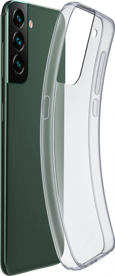 Kapak telefoni Cellularline Flexible Case Samsung Galaxy S22 Plus, silikoni i butë, transparent