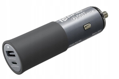 Ngarkues veture Prio Fast Charge, 2 porta USB A USB C, i zi