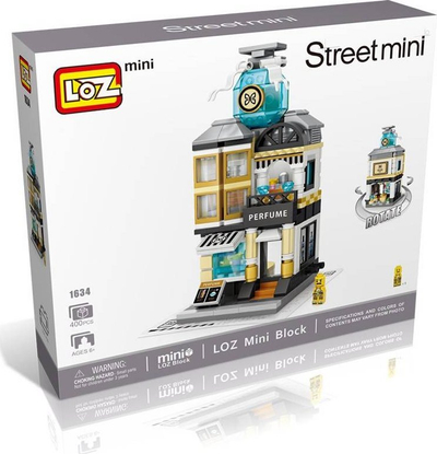 Lodër ndërtimi LOZ 1634 City Street Perfume Shop, 400 copë, mini blloqe, shumëngjyrëshe