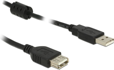 Kabllo USB Delock 83401, USB A në USB A, 0.5 m, e zezë