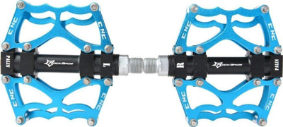 Pedale biçiklete Rockbros JT201012LBL, najlon me çelik, antirrëshqitëse, blu