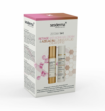 Set kozmetik Sesderma RetiAge + Azelac Ru, xhel kremi 50 ml + solucion 50 ml