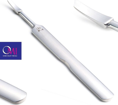 Shtytës kutikule Omi Pro-Line P-4, çelik inox, për manikyr, argjendtë