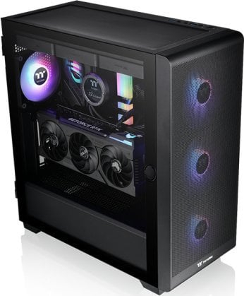 Kasë Thermaltake Thermaltake S250 ARGB, e zezë, Midi Tower